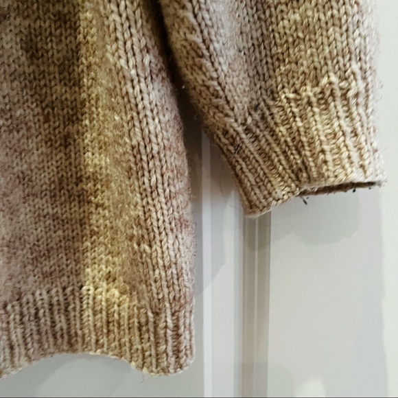 Handmade vintage chunky knit sweater cardigan - Picture 4 of 8